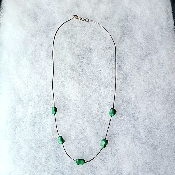 Jewelry - Boho Southwestern Green Stone Necklace Choker